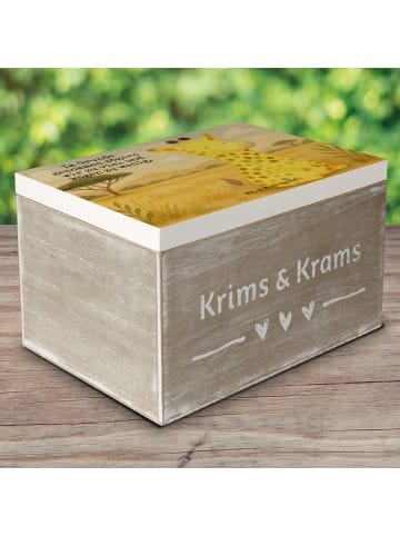 Mr. & Mrs. Panda Schatztruhe Giraffe Zufrieden Design mit Spruch in Weiß