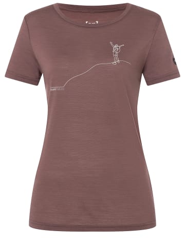 super.natural Merino T-Shirt in rot-orange