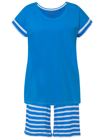 Ulla Popken Pyjama in strahlendes blau