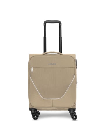 Stratic taska 4-Rollen Kabinentrolley S 55 cm mit Dehnfalte in taupe
