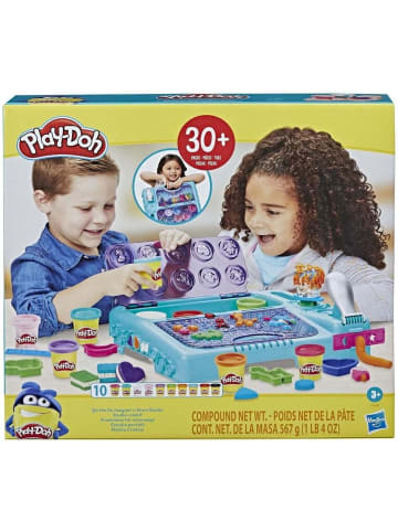 Hasbro Play-Doh Kreativbox mehr als 30 Knetwerkzeugen + 10 Dosen Knete 3+