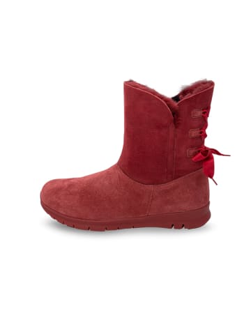 VITAFORM Veloursleder Stiefeletten in bordeaux