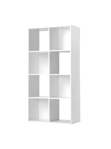CALICOSY Regal 11687 in Weiß - (W) 29.5  x (H) 123  x (L) 62  cm