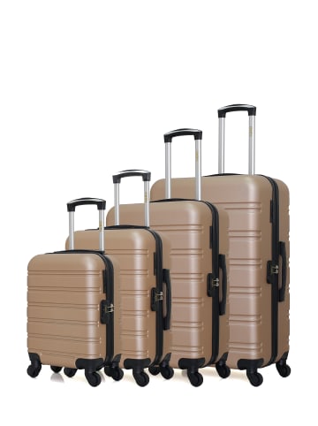 Hero 4 tlg. Kofferset RENOSO-M in Beige (95L/64L/37L/26L)