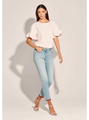 MADELEINE Jeans mit farbigem Beinabschluss in blue / bleached