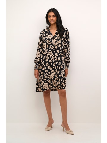 Kaffe Kleid KAbeathe Relaxed fit in Black/Sand Leo Print