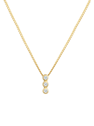 Elli DIAMONDS  Halskette 585 Gelbgold Kreis, Geo in Gold