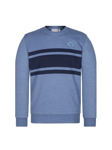 naketano Sweatshirt Immer dieser Rainer 20 - Blue Melange/Dark Blue
