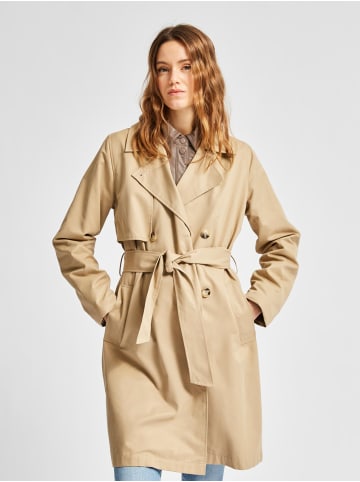 SELECTED FEMME Eleganter Trench Coat Übergang Mantel SLFWEKA in Beige