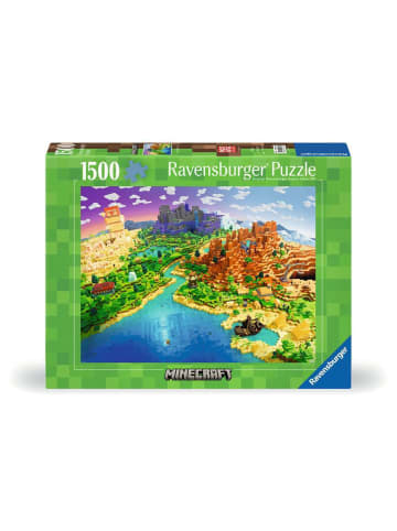 Ravensburger Puzzle 1.500 Teile Erwachsenenpuzzle 1500 Teile - World of Minecraft Ab 14 Jahre in bunt