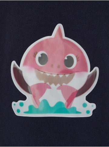 name it Mädchen T-Shirt blau Hai-Print in Blau