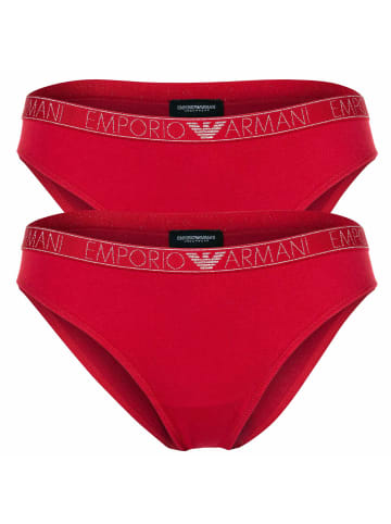 Emporio Armani Slip 2er Pack in Rot