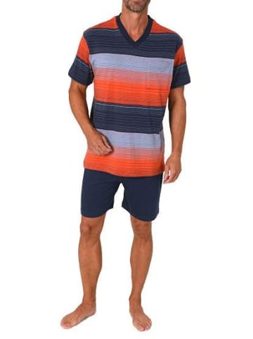 NORMANN kurzarm Schlafanzug Shorty Pyjama - 80503 in rot