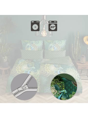 Hip Satin Wendebettwäsche in grün