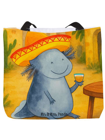 Mr. & Mrs. Panda Strandtasche Axolotl Tequila Design ohne Spruch in Weiß