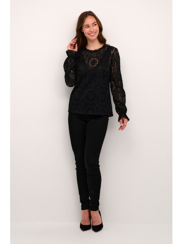 Cream Bluse langarm CRTiley Regular fit in Pitch Black
