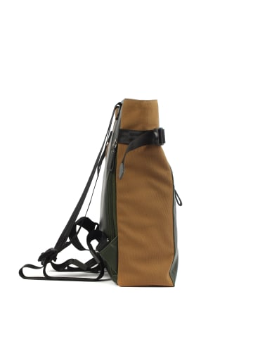 7CLOUDS City-Laptoprucksack Belis 7.1 in junglegreen-grey-khaki