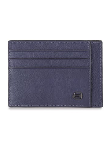 Piquadro Black Square Kreditkartenetui RFID Leder 11 cm in blue4