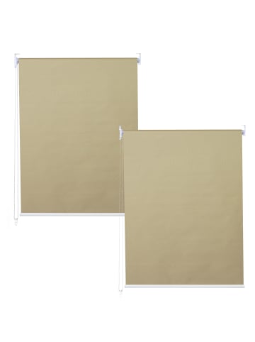 MCW 2er-Set Rollo D52 blickdicht, Beige