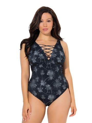 Ulla Popken Badeanzug in schwarz