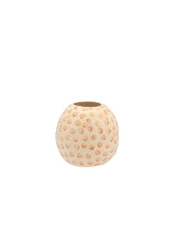 Villa Collection Dekorationsvase Tana in Creme/Nougat