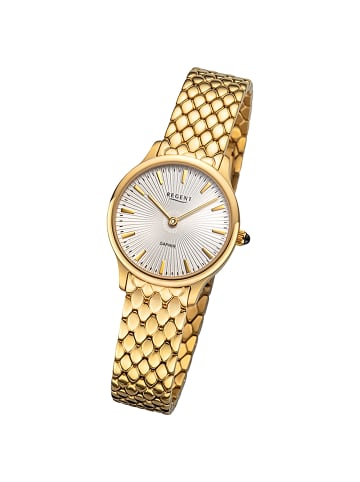 Regent Analog-Armbanduhr Regent Metallarmband gold klein (ca. 30mm)