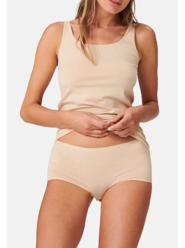 Schiesser Unterhemd / Top 95/5 Cotton in Schwarz/Sand