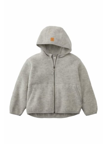 Hessnatur Wollfleece Jacke in hellgrau