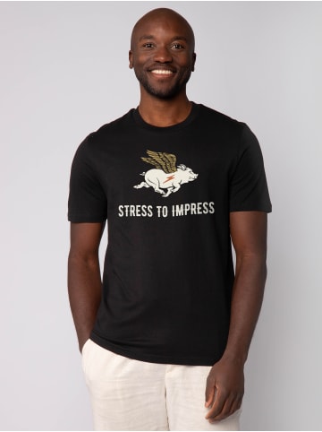 wat? Apparel T-Shirt Stress to impress in Schwarz