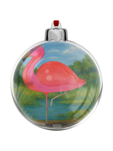 Mr. & Mrs. Panda deko kugel Flamingo Classic Design ohne Spruch in Weiß