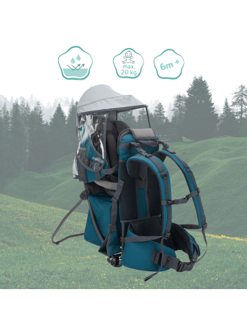 fillikid Rückentrage Explorer Elite Exklusiv in Aqua