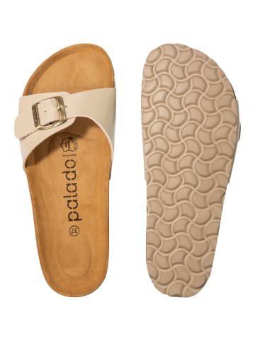 Palado Pantoletten Malta Lack in Beige