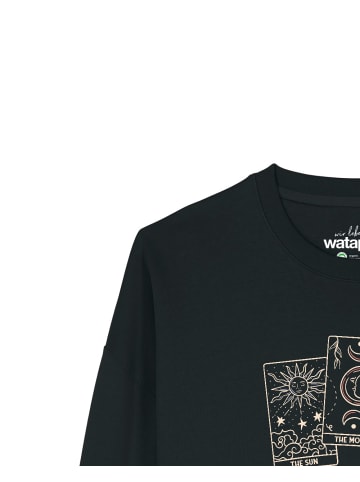 wat? Apparel Sweatshirt Tarot Set in Schwarz