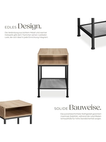 tectake Beistelltisch Harlow 40,5x40,5x59cm