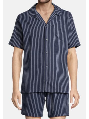 Seidensticker Schlafanzug Classic Twill in Navy