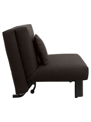 58 aufm Kessel FALTSESSEL Kalomira Bezug Flachgewebe Metall schwarz / schoko