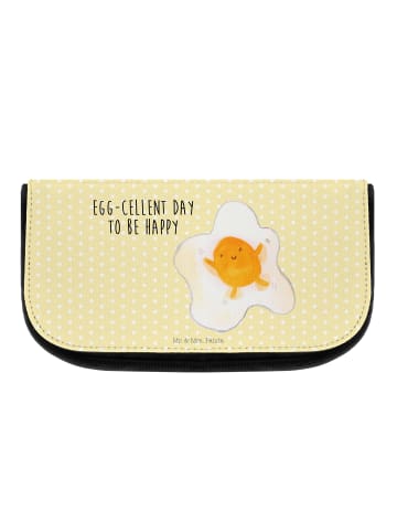 Mr. & Mrs. Panda Kulturbeutel Spiegelei Ei mit Spruch in Gelb Pastell