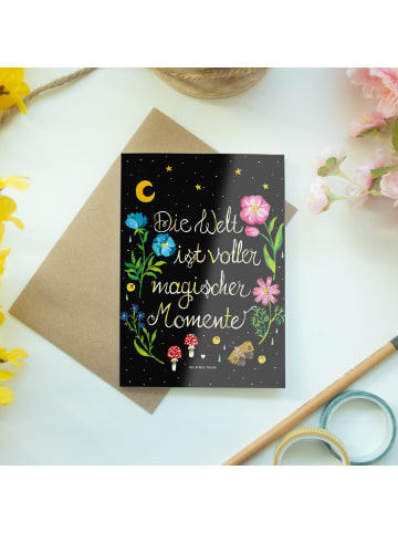 Mr. & Mrs. Panda Klappkarte Magische Welt mit Spruch in Bunt