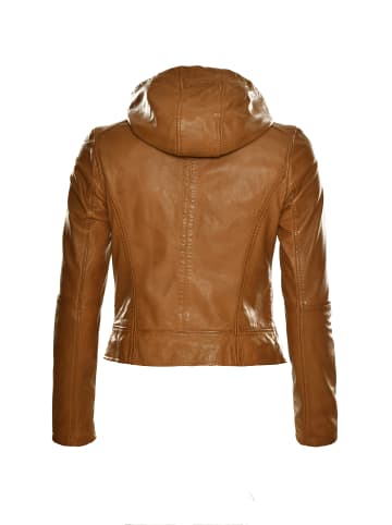 Maze Lederjacke Keys in cognac