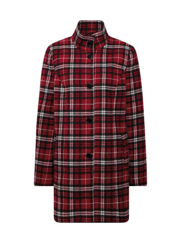 GOLDNER Hochwertiger Mantel in moderner Karo-Optik in rot / schwarz / weiß