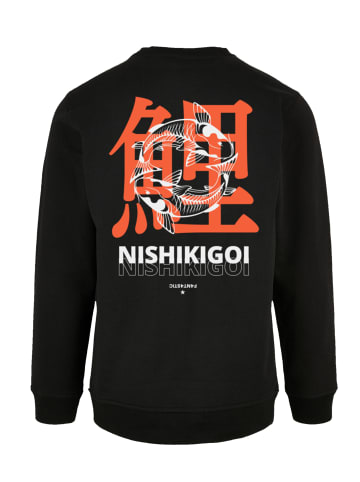 F4NT4STIC Sweatshirt Nishikigoi Koi Japan Grafik in schwarz