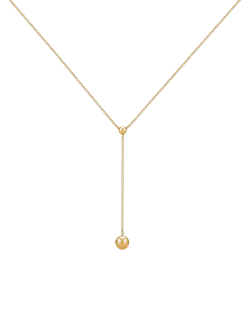 Elli Halskette 925 Sterling Silber Geo, Kugel in Gold