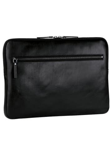 Leonhard Heyden Cambridge Laptophülle Leder 35 cm in schwarz