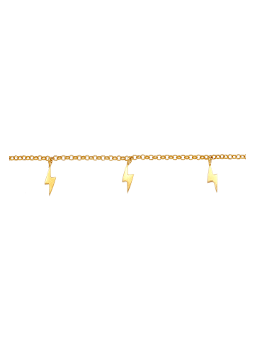 Elli Halskette 925 Sterling Silber Blitz in Gold