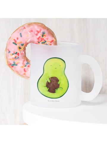 Mr. & Mrs. Panda Glas Avocado Kern ohne Spruch in Transparent