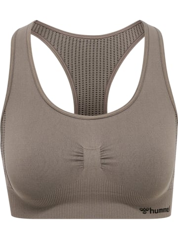 Hummel Sportoberteil Hmlshaping Seamless Sports Top in DRIFTWOOD