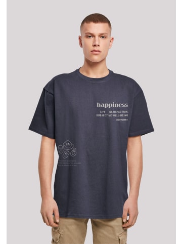 F4NT4STIC Heavy Oversize T-Shirt happiness OVERSIZE TEE in marineblau