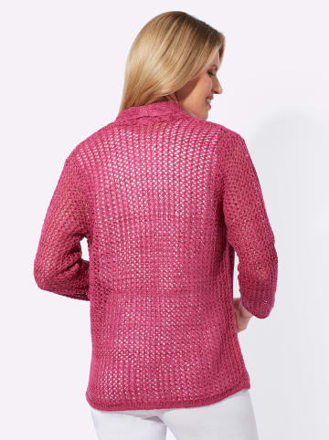 Sieh an! Strickjacke in fuchsia