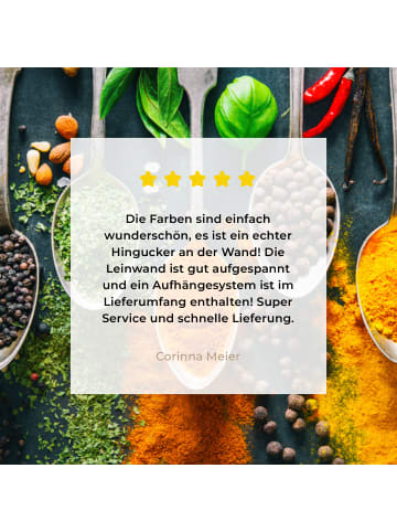 MuchoWow Leinwand bilder Kräuter (BxH)