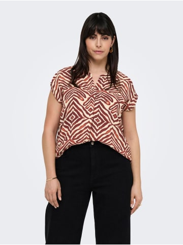 ONLY Carmakoma Hemd in Hot Chocolate